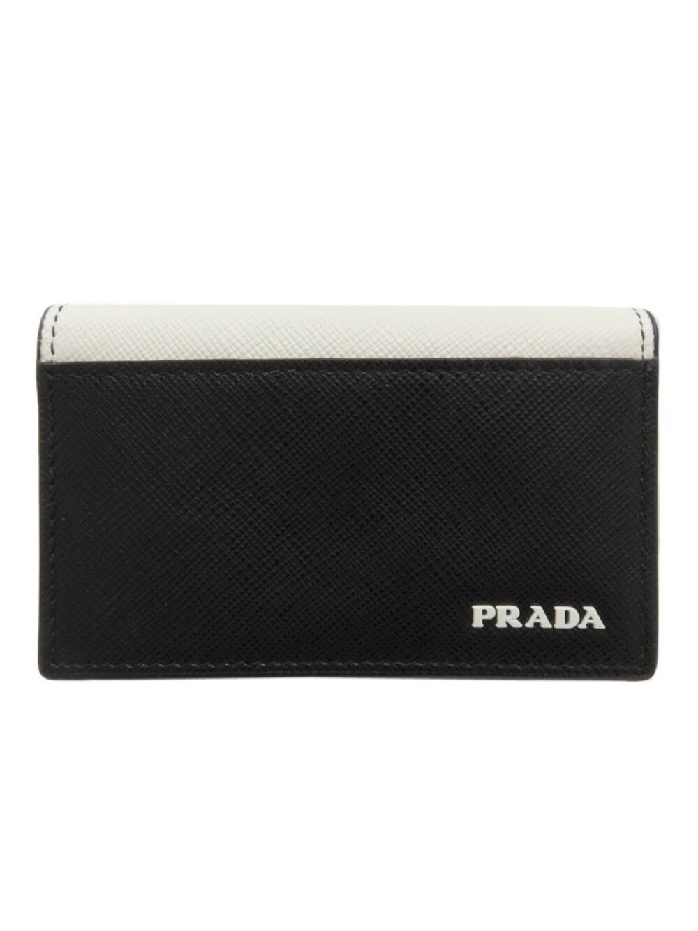 Prada Logo Card Case Saffiano